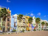 Colorful houses in Villajoyosa