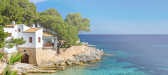 Property on a remote beach
